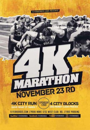 4K Marathon Flyer T4