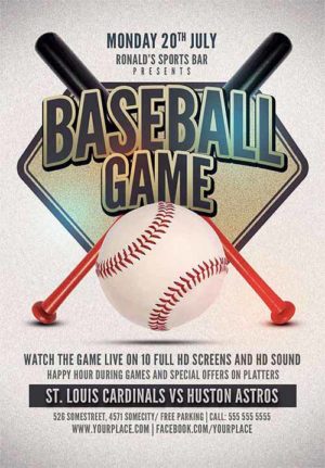 Baseball Game Flyer