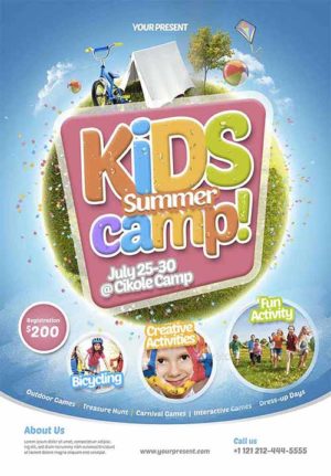 Kids Summer Camp Flyer 16516787