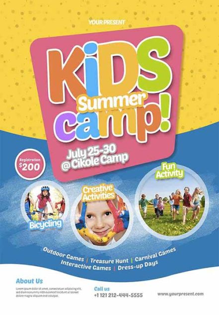 kids Summer Camp Flyer 16246190