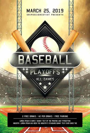 Baseball Game Flyer 2