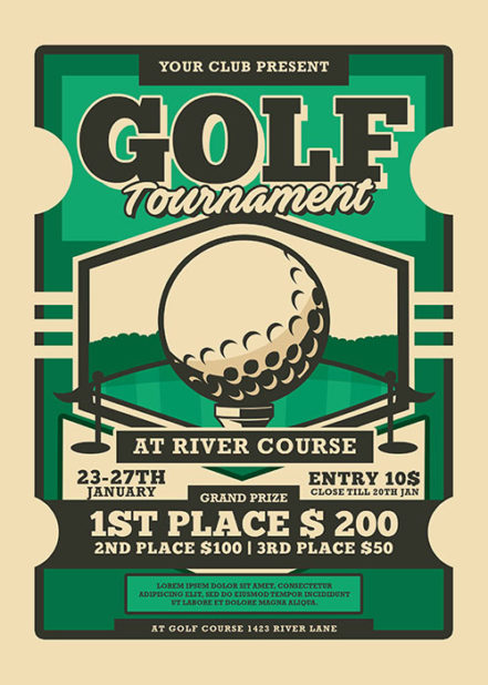Golf Tournament Flyer 3