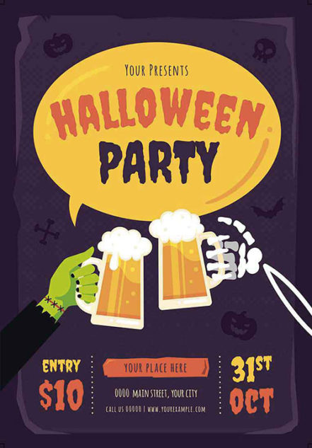 Halloween Party Flyer 2