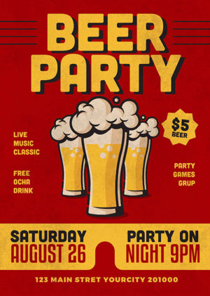 Beer Party Flyer 9Q