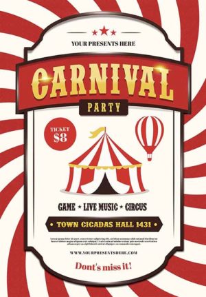 Carnival Party Flyer 20389093