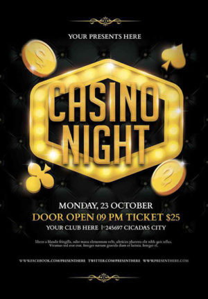 Casino Night Flyer 2