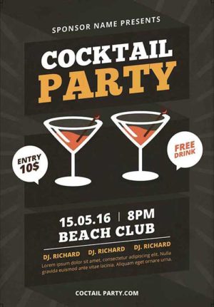 Cocktail Party Flyer 4