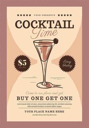 Cocktail Time Flyer