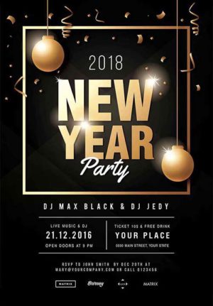 New Year Party Flyer T2