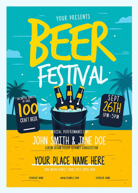 Summer Beer Festival Event Flyer