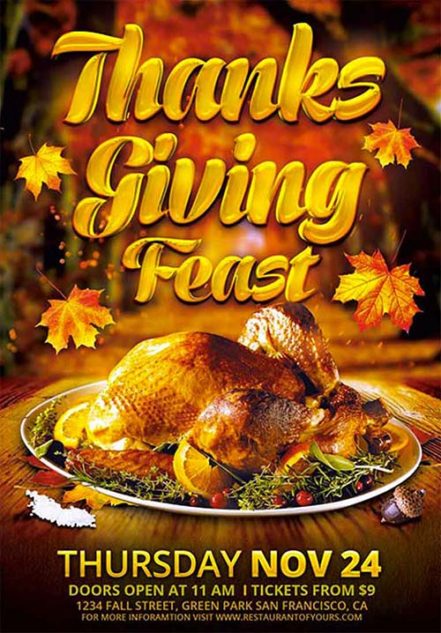 Thanksgiving Feast Flyer