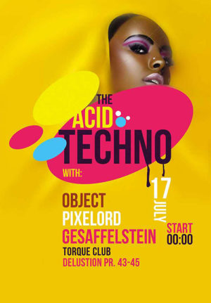 Acid Techno Flyer