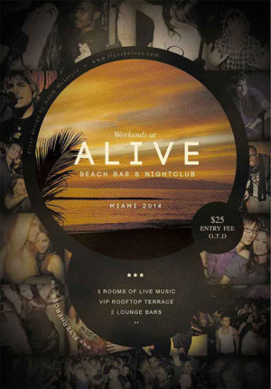 Alive Bar Flyer