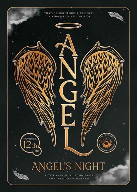 Angels Party Flyer V3