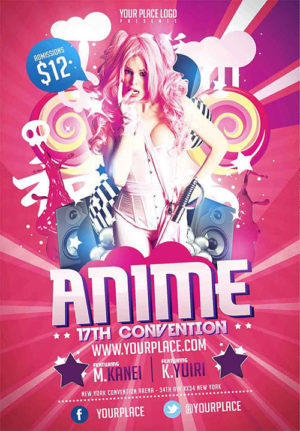 Anime Party Flyer