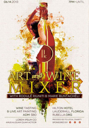 Art and Wine Flyer