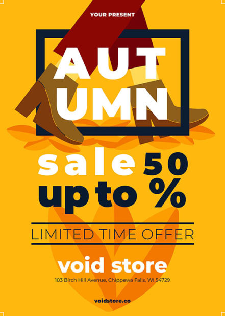 Autumn Fashion Sale Flyer