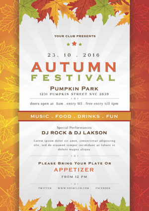 Autumn Festival Flyer 3