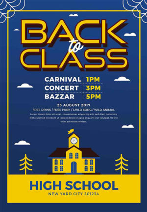 Back to Class Flyer 20