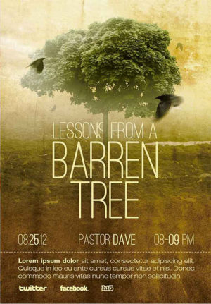 Barren Tree Church Flyer