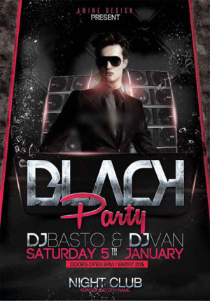 Black Party Flyer 1