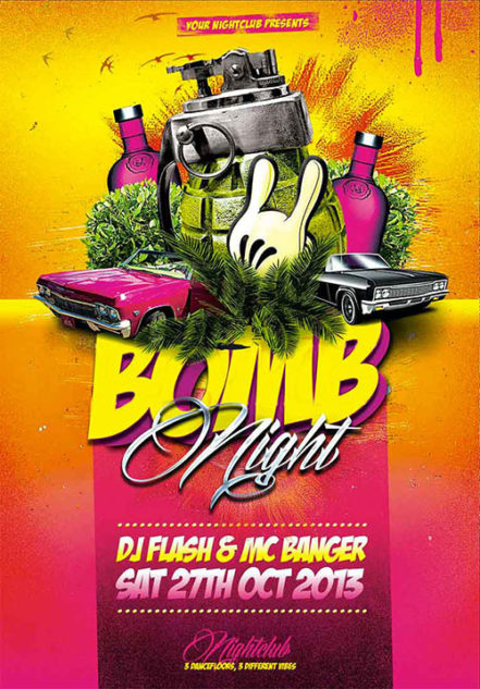 Bomb Night Flyer