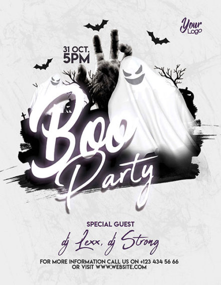 Boo Party Halloween Flyer