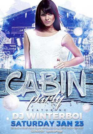 Cabin Party Flyer V2
