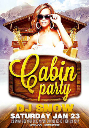 Cabin Party V1 Flyer