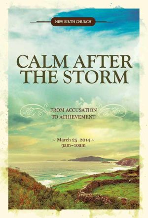Calm After the Storm Church Flyer