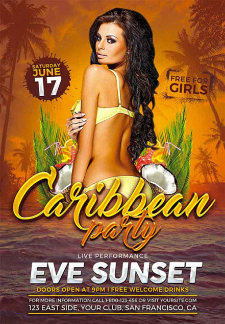 Carribean Party Flyer