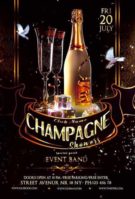 Champagne Party Flyer 1