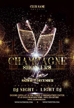 Champagne Party Flyer 2