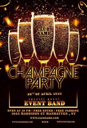 Champagne Party Flyer 3