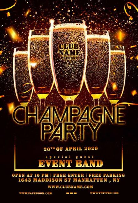 Champagne Party Flyer 3
