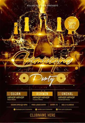 Champagne Party Flyer