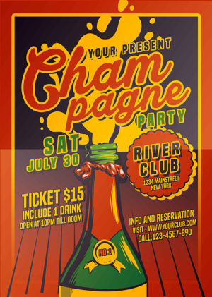 Champagne Party Flyer 4