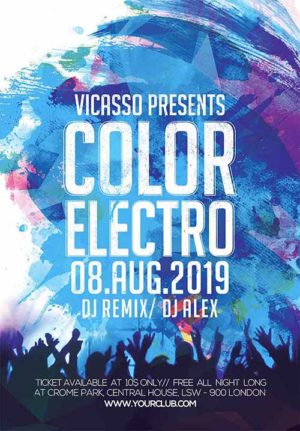Color Electro Party Flyer