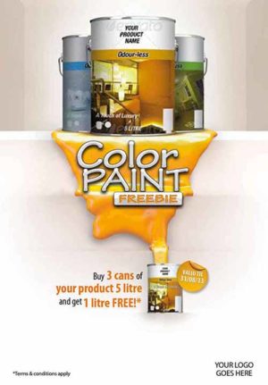 Color Paint Freebie Flyer