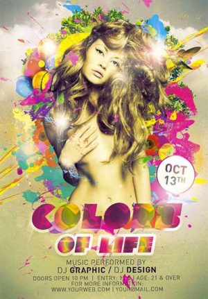 Colors Of Life Flyer