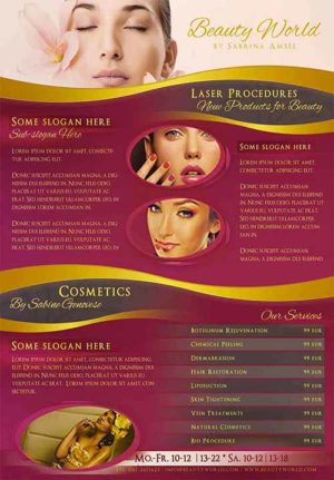Cosmetic Beauty World Flyer