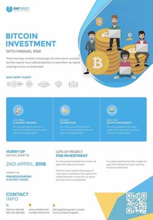 Crypto Investment Ad Flyer