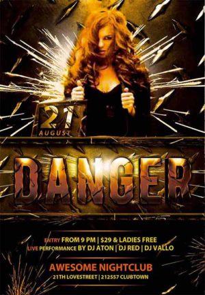 Danger Club Flyer