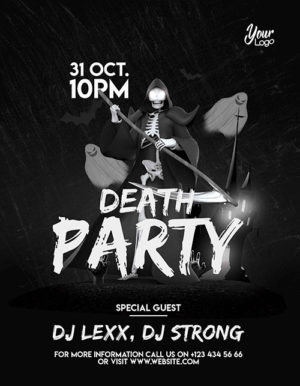 Death Party Halloween Flyer