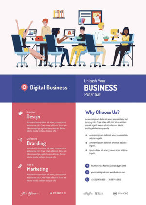 Digital Agency Business Flyer V2 A