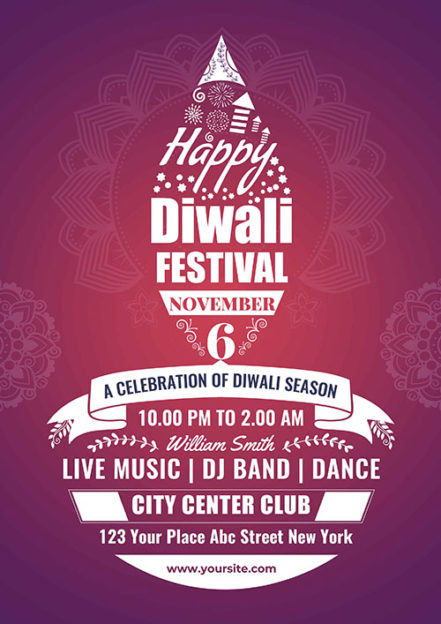 Diwali Party Flyer 1