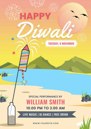 Diwali Party Flyer 2
