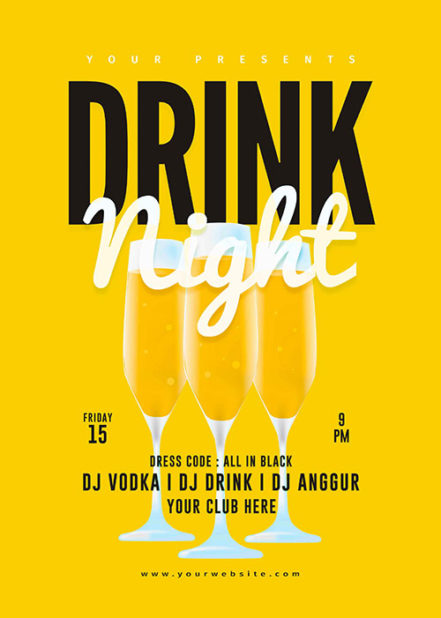 Drink Night Flyer 16