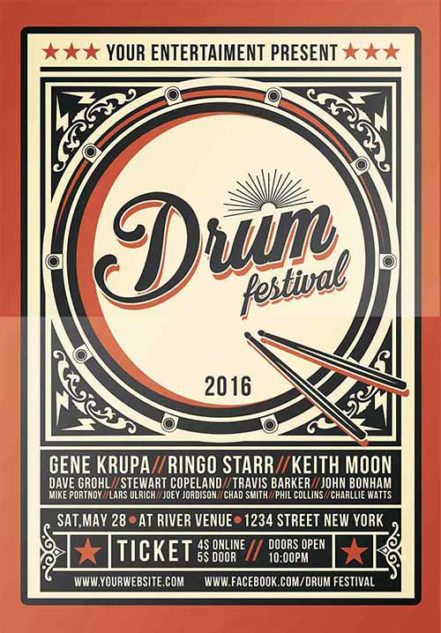 Drum Festival Flyer T1