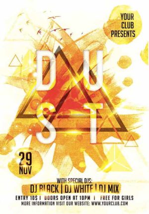 Dust Party Flyer